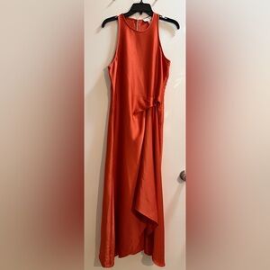 Reiss Orange-Red Sleeveless Shell Top